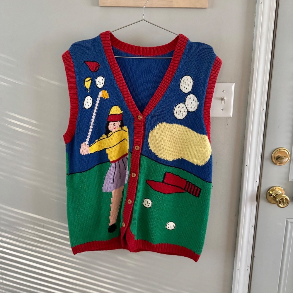 vintage 80s/90s golf sweater